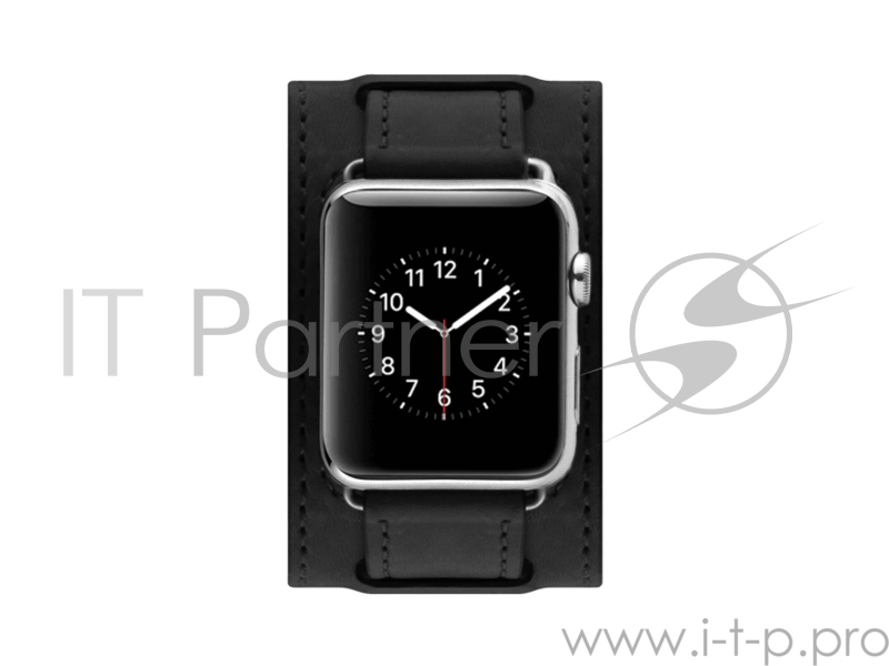 Ремешок Cozistyle широкий для Apple Watch 42”, черный Cozi Wide Leather Band for Apple Watch_42mm- Black