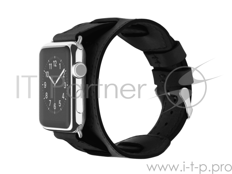 Ремешок Cozistyle широкий для Apple Watch 42”, черный Cozi Wide Leather Band for Apple Watch_42mm- Black