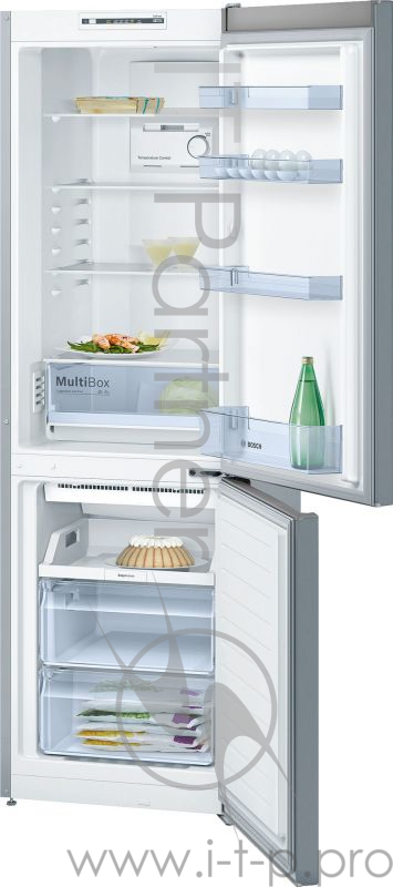 Холодильник BOSCH KGN36NL2AR, двухкамерный, нержавеющая сталь