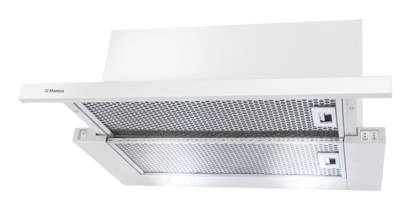 Вытяжка каминная Hansa OTP6241WH белый управление: кнопочное (1 мотор)