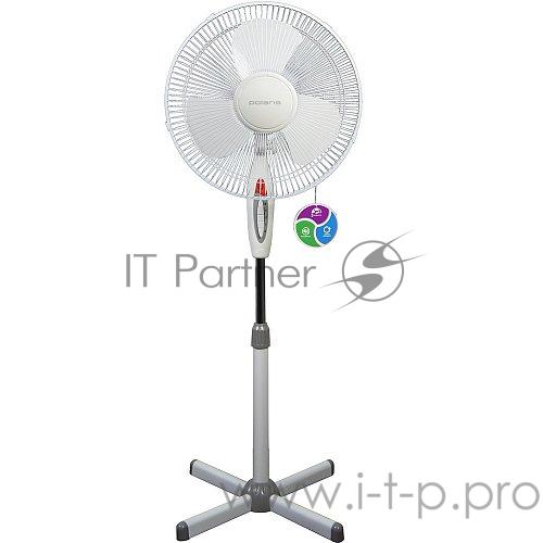 Вентилятор напольный Polaris PSF 40Е (35вт, 3 режима) белый/серый