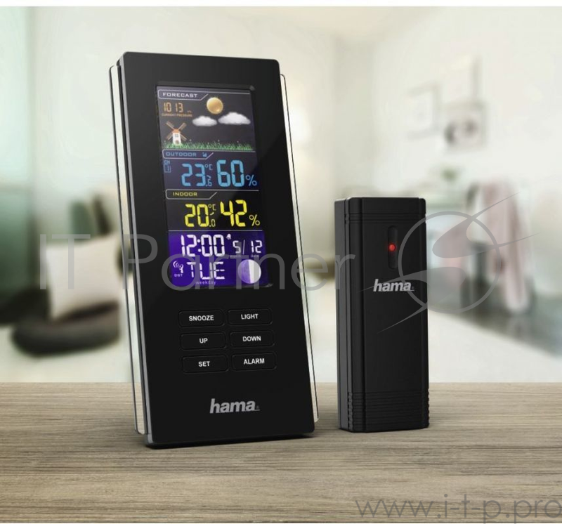 Погодная станция Hama Color Edge черный