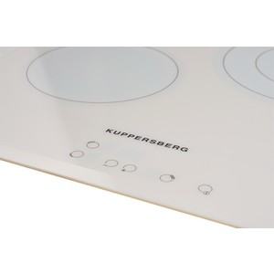 Электрическая варочная поверхность Kuppersberg Электрическая независимая варочная поверхность стеклокерамическая, ширина 45 см, 3 зоны ускоренного нагрева HI-Light, сенсорное управление, 3цифровых дисплея, 9 уровней мощности, автоматика закипания, ав