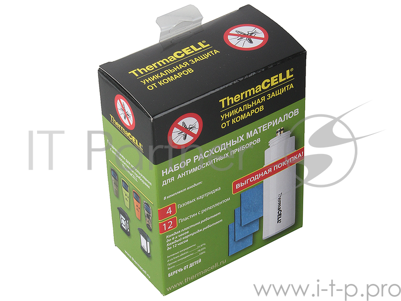Набор запасной ThermaCell MR 400-12 (4 газовых картриджа + 12 пластин) на 48 часов