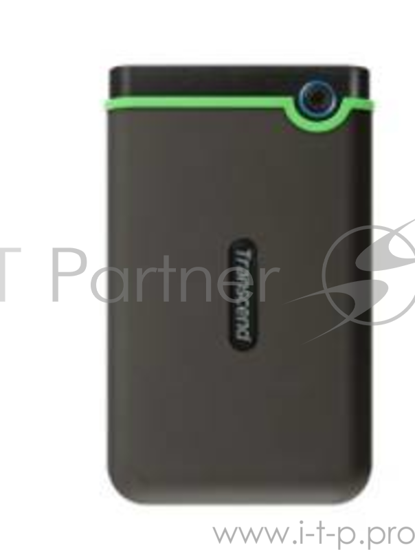 Внешний жесткий диск 2TB Transcend StoreJet 25M3S, 2.5, USB 3.0, резиновый противоударный, тонкий, Стальной Серый