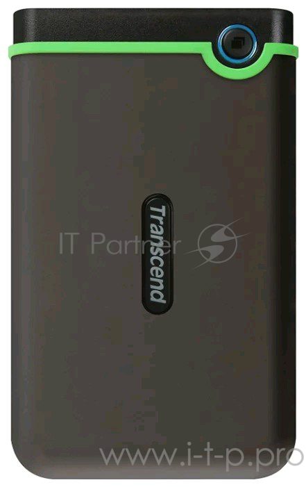 Внешний жесткий диск 2TB Transcend StoreJet 25M3S, 2.5, USB 3.0, резиновый противоударный, тонкий, Стальной Серый