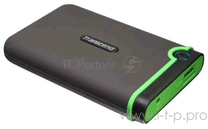 Внешний жесткий диск 2TB Transcend StoreJet 25M3S, 2.5, USB 3.0, резиновый противоударный, тонкий, Стальной Серый