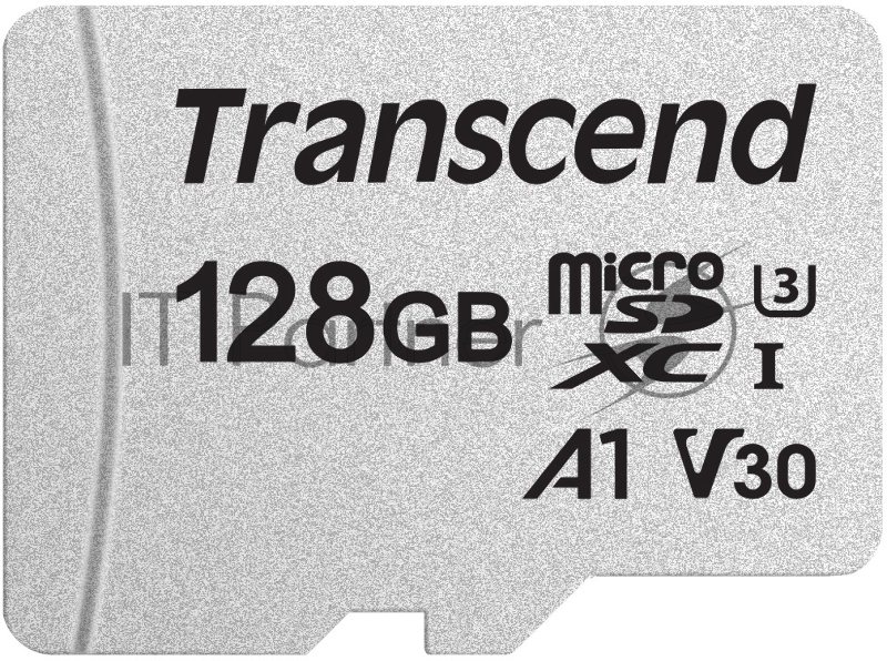 Флеш карта microSD 128GB Transcend microSDXC Class 10 UHS-I U3, V30, A1, (без адаптера), TLC