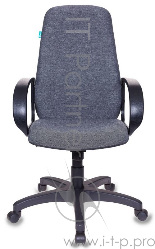 Кресло руководителя Бюрократ CH-808AXSN/Grey (темно-серый 10-128 ткань крестовина пластиковая)