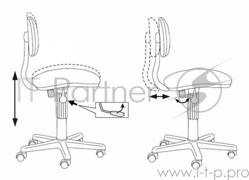 Кресло Бюрократ CH-201NX/FlipFlop_P розовый сланцы FlipFlop_P