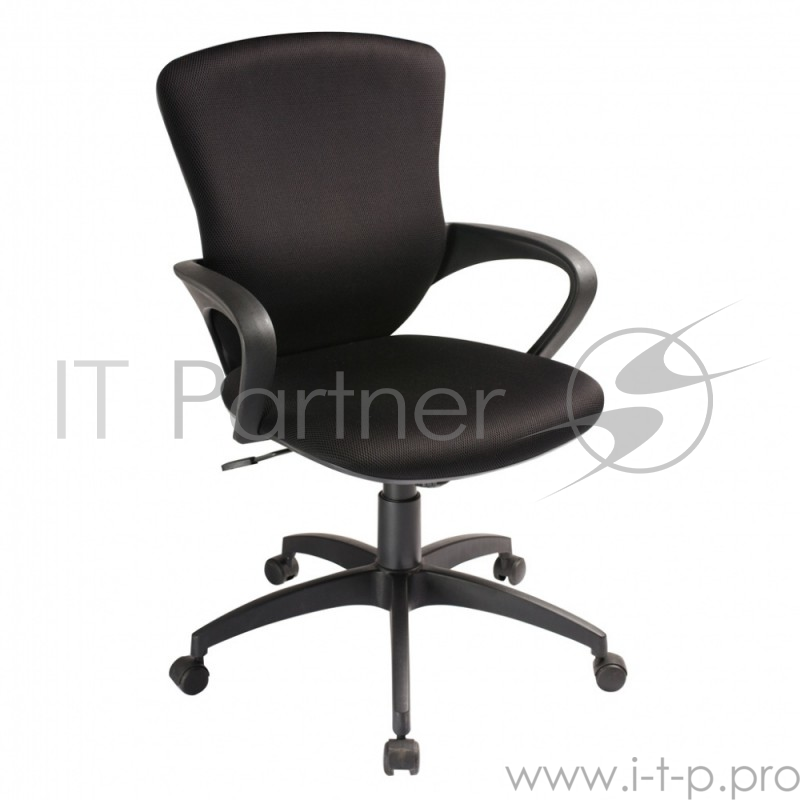 Кресло Бюрократ CH-818AXSN-Low/15-21 низкая спинка черный 15-21