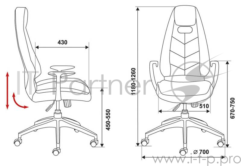 Кресло руководителя Бюрократ _Zen/Brown коричневый кожа крестовина алюминий