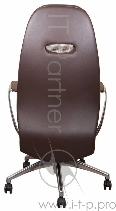 Кресло руководителя Бюрократ _Zen/Brown коричневый кожа крестовина алюминий