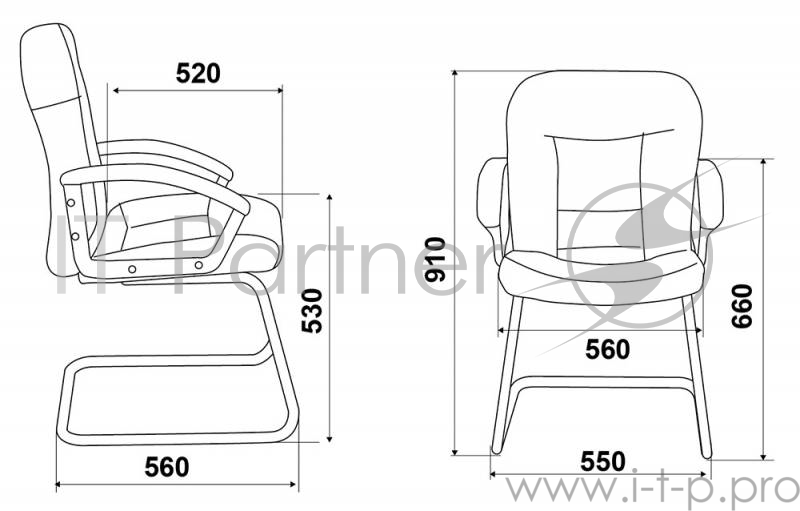 Кресло Бюрократ T-9908AXSN-Low-V низкая спинка черный кожа