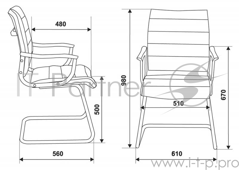 Кресло Бюрократ CH-994AV черный искусственная кожа