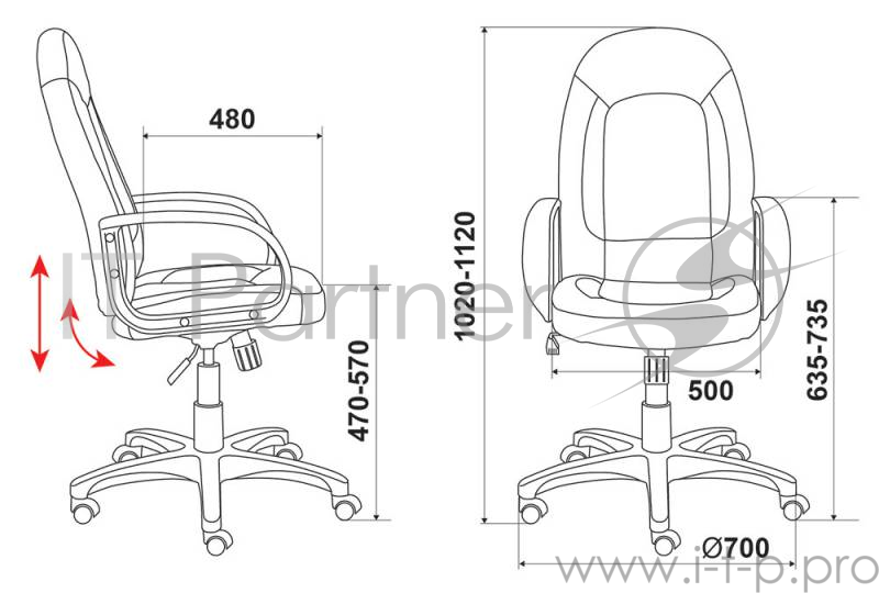 Кресло руководителя Бюрократ CH-826/B+WH вставки белый сиденье черный искусственная кожа
