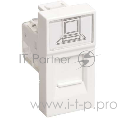 IEK аксессуары Iek (CKK-40D-RI1-K01 ) Розетка информационная RJ-45 UTP кат.5e, 1 модуль Праймер
