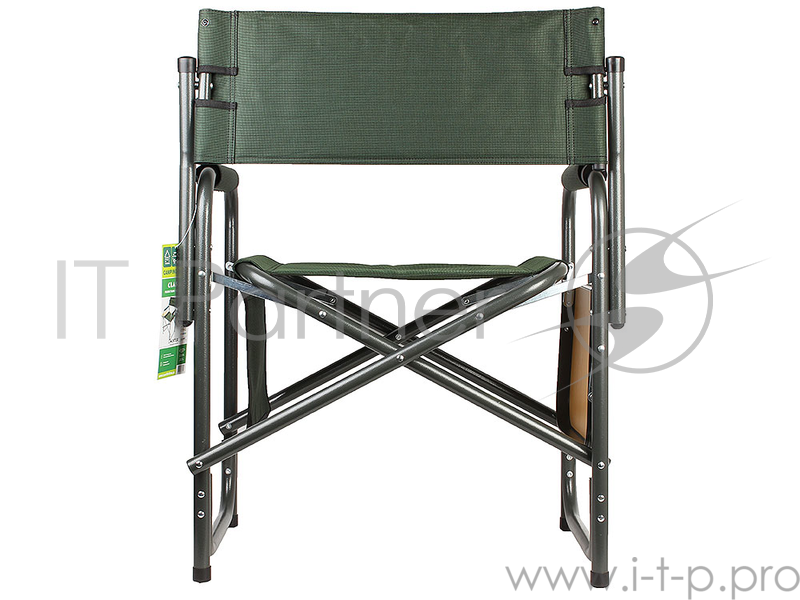 Кресло Camping World Mister (с боковым откидным столиком, цвет зеленый, нагрузка 130кг, вес 3,75)