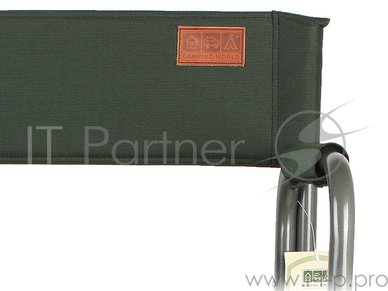 Кресло Camping World Commander (с боковыми карманами, мягкое сиденье и спинка, вес 3кг, цвет - зеленый)