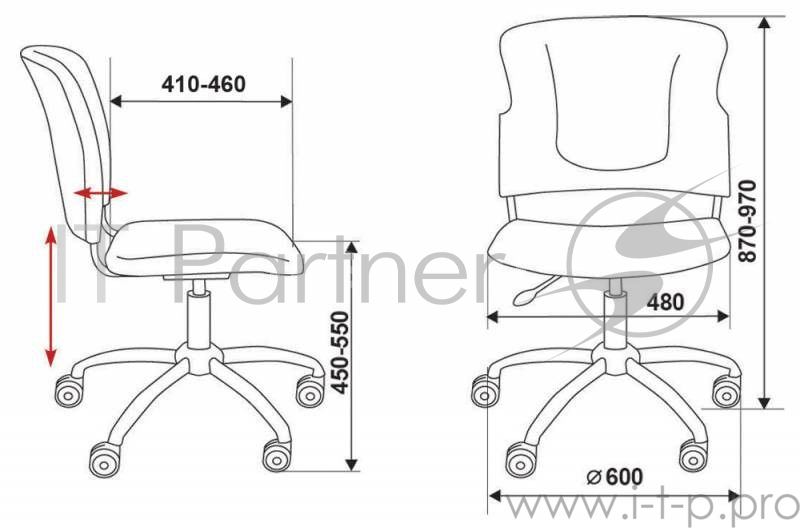 Кресло Бюрократ CH-322SXN/INDIGO спинка динамичная поддержка синий 26-21 крестовина хром