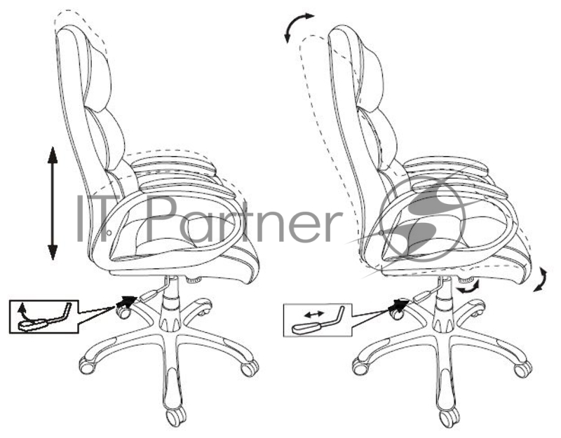 Кресло руководителя Бюрократ CH-S840N/BLACK черный искусственная кожа (пластик серебро)