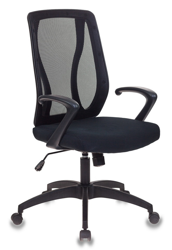 Кресло Бюрократ MC-411/26-28 черный TW-01 сиденье черный 26-28 сетка/ткань