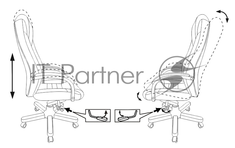 Кресло руководителя Бюрократ T-9923WALNUT/BLACK черный кожа крестовина дерево