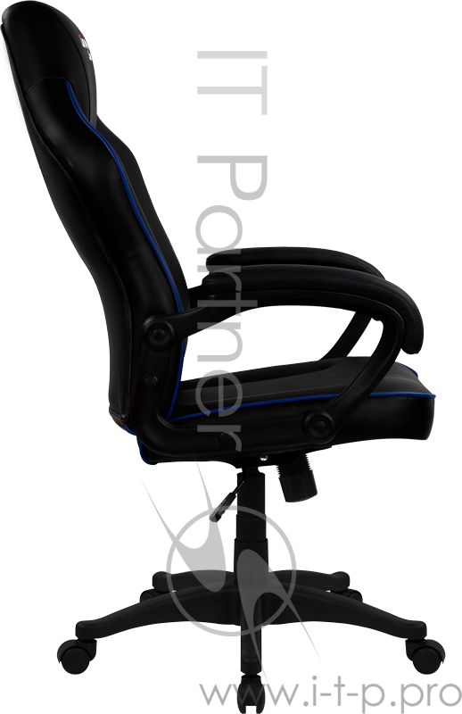 Кресло для геймера Aerocool AC50C AIR Black Blue , черно-синее, до 125 кг, ШxДxВ : 65x67.5x108-116см, газлифт класс 4 до 100 мм, механизм