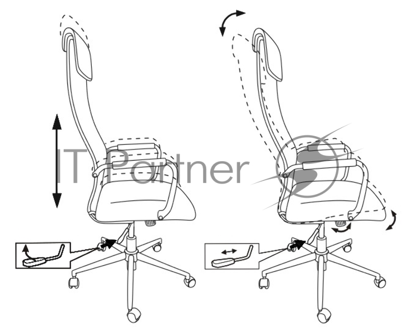 Кресло руководителя Бюрократ KB-9N/BLACK черный TW-01 TW-11 сетка крестовина хром
