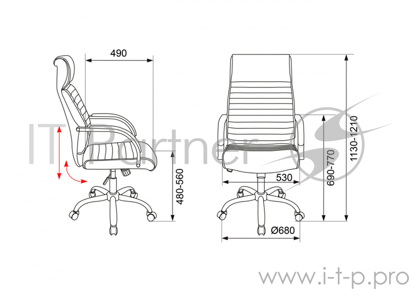 Кресло руководителя Бюрократ T-8010SL/IVORY слоновая кость искусственная кожа крестовина хром