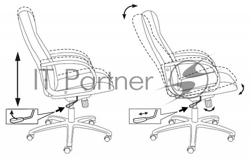 Кресло руководителя Бюрократ T-898/#B черный искусственная кожа