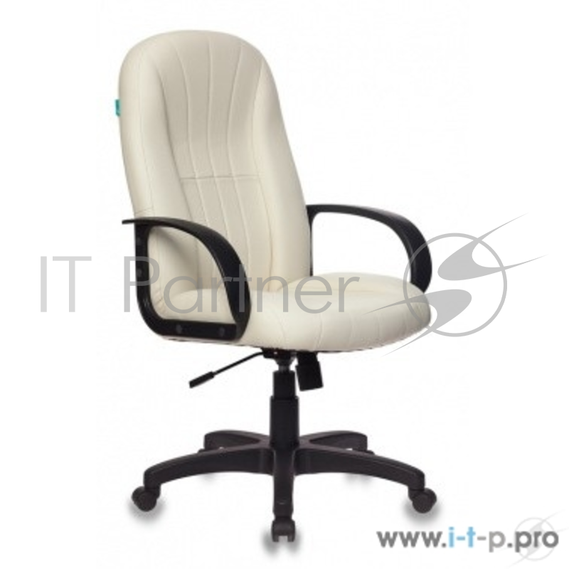 Кресло руководителя Бюрократ T-898/OR-10 молочный искусственная кожа