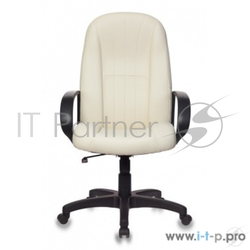 Кресло руководителя Бюрократ T-898/OR-10 молочный искусственная кожа