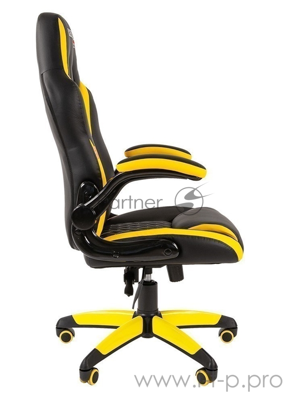 Офисное кресло Chairman game 15 Россия экопремиум черный/желтый (7028512)