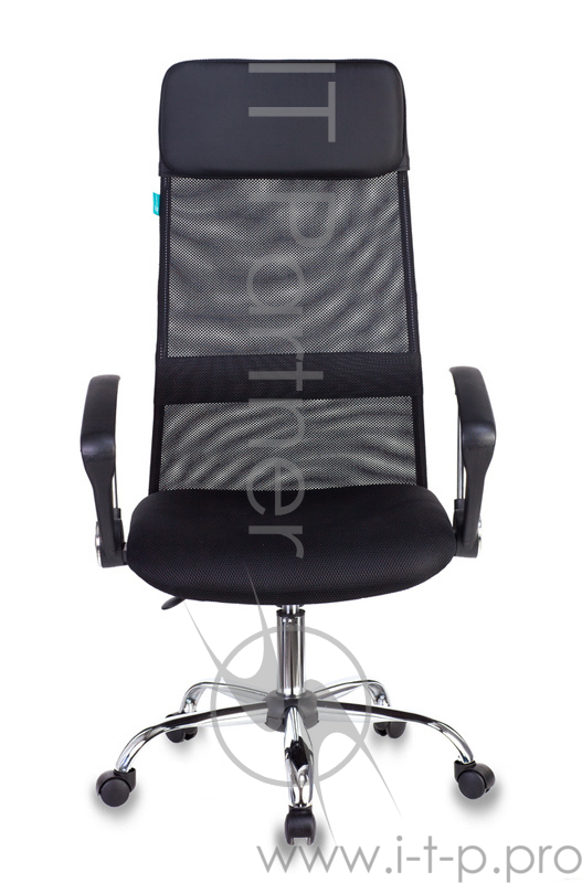 Кресло руководителя Бюрократ KB-6N/SL/B/TW-11 черный TW-01 TW-11 сетка крестовина хром