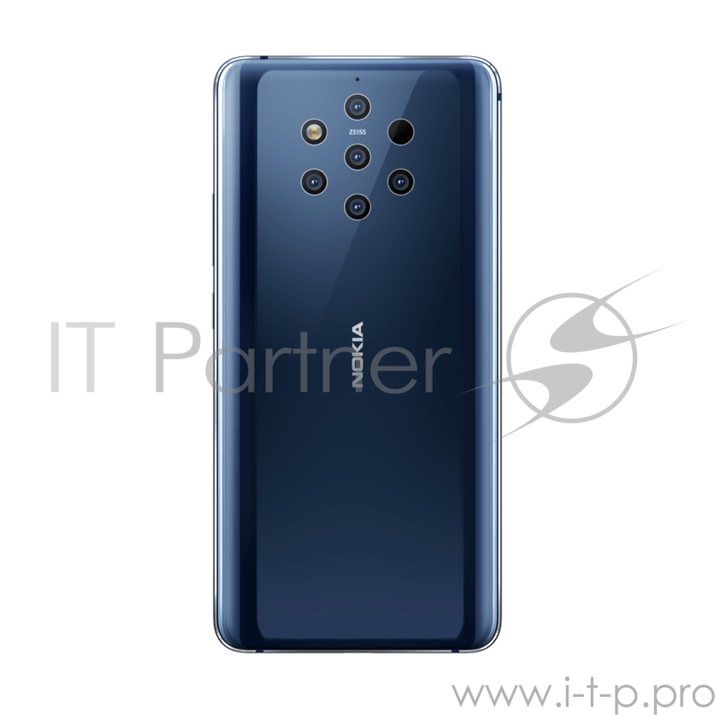 Смартфон Nokia NOKIA 9 PUREVIEW DS TA-1087 Blue, 5.99'' 18:9 1440x2880, 4X, 8 Core, 6GB RAM, 128GB, 5 камер x 12Mpix/20Mpix, 2 Sim, 2G, 3G, LTE, BT v5.0, WiFi 802.11 a/b/g/n/ac, NFC, GPS, Type-C, 3320mAh, Android 9 Pie, 172g, 155x75x8, IP67