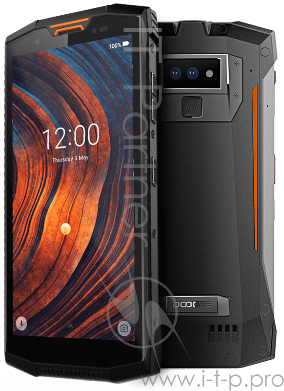 Смартфон Doogee Doogee S80 Fire Orange, 5.99'' 18:9 2160x1080, 2.5GHz, 8 Core, 6GB RAM, 64GB, up to 128GB flash, 12Mpix+5Mpix/16Mpix, 2 Sim, 2G, 3G, LTE, BT, Wi-Fi, NFC, GPS, Micro-USB, 10080mAh, Android 8.1, 398g, 172x82.5x21.2