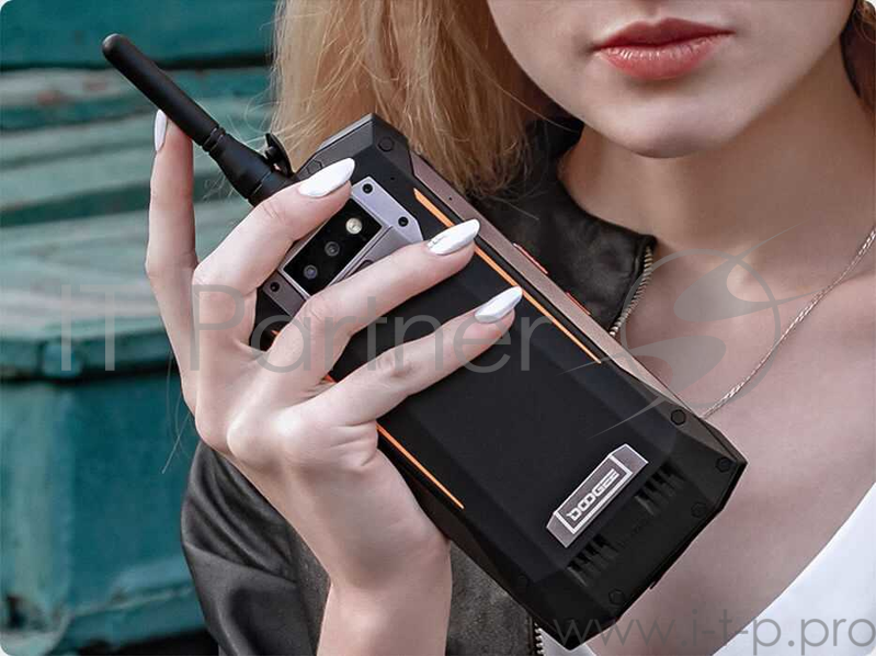 Смартфон Doogee Doogee S80 Fire Orange, 5.99'' 18:9 2160x1080, 2.5GHz, 8 Core, 6GB RAM, 64GB, up to 128GB flash, 12Mpix+5Mpix/16Mpix, 2 Sim, 2G, 3G, LTE, BT, Wi-Fi, NFC, GPS, Micro-USB, 10080mAh, Android 8.1, 398g, 172x82.5x21.2