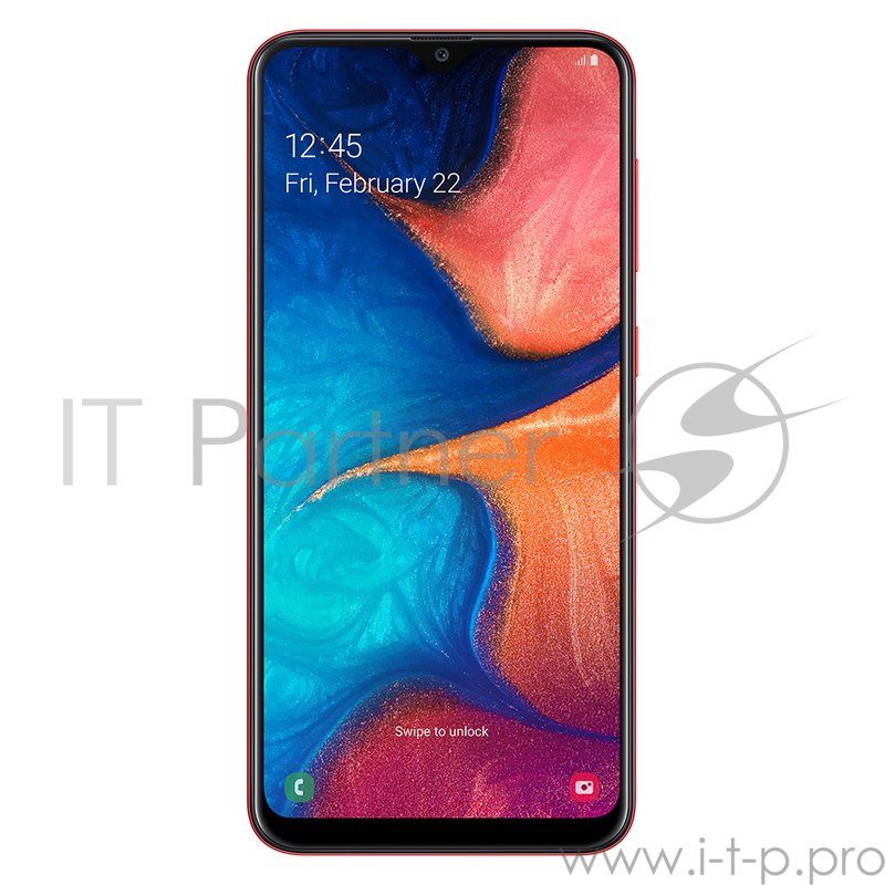 Смартфон Samsung Galaxy A20 (2019) SM-A205FZRVSER красный