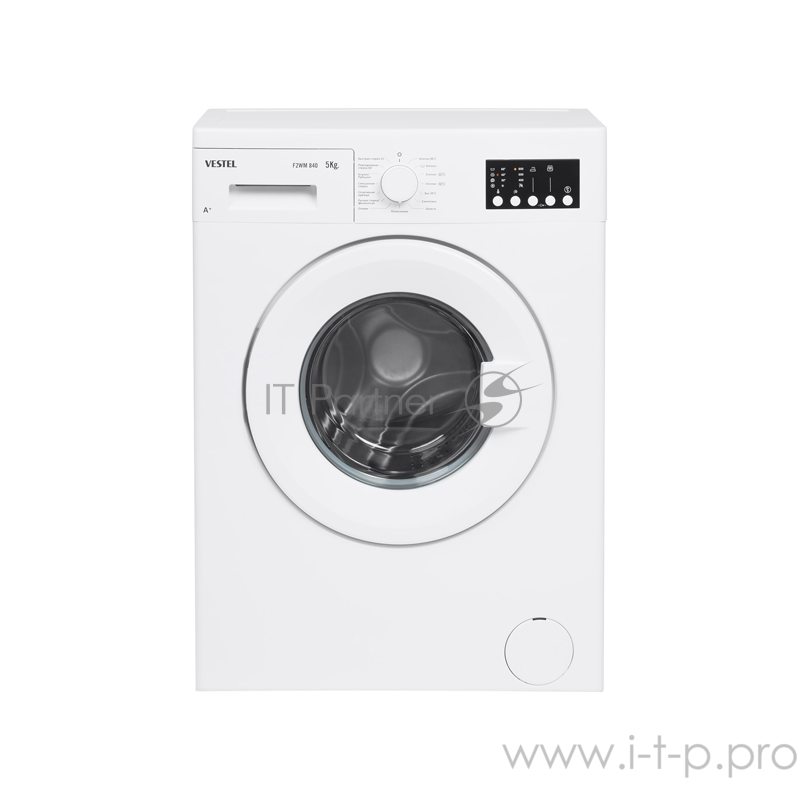 Стиральная машина Vestel FLWM 1261 1200 об/мин, 9 кг, 15 программ, LCD дисплей, класс энергоэффективности: А++. Размеры (ВхШхГ), см: 84,5x59,7x58,2