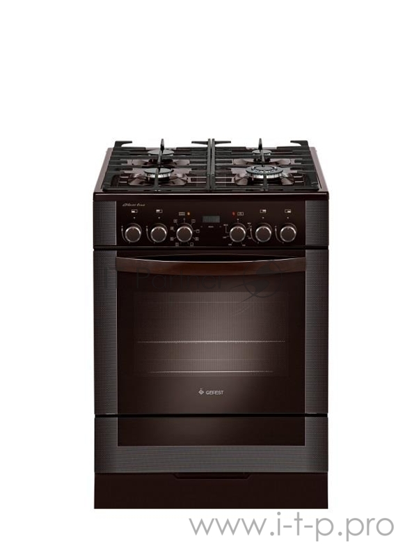 Плита Комбинированная Gefest ПГЭ 6502-03 0245 коричневый (без крышки) реш.чугун