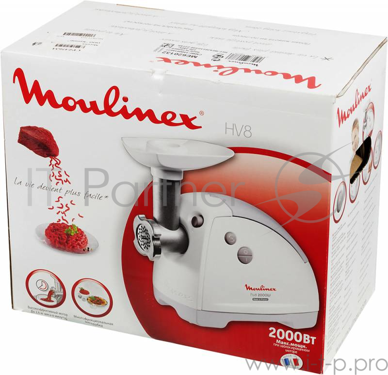 Мясорубка Moulinex HV8 ME620132 2000Вт белый