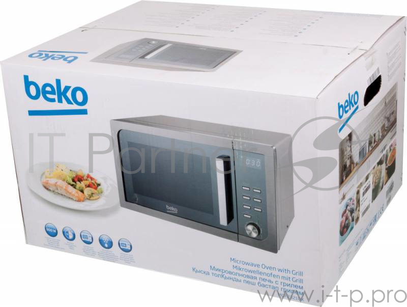 Микроволновая Печь Beko MGF23210X 23л. 800Вт серебристый