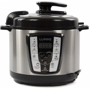 Мультиварка-скороварка LUMME LU-1450 черный жемчуг 900W ЧАША-5L антипригарное покрытие 20 программ (6автоматических, 14ручных) LED дисплей Приготовление под давлением ШЕФ Отсрочка старта 24ч Подогрев отключение подогрева МУЛЬТИПОВАР