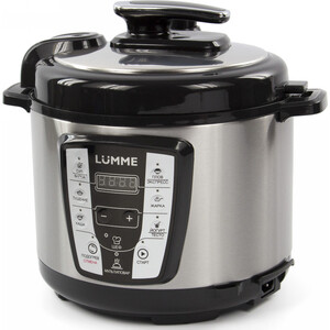 Мультиварка-скороварка LUMME LU-1450 черный жемчуг 900W ЧАША-5L антипригарное покрытие 20 программ (6автоматических, 14ручных) LED дисплей Приготовление под давлением ШЕФ Отсрочка старта 24ч Подогрев отключение подогрева МУЛЬТИПОВАР