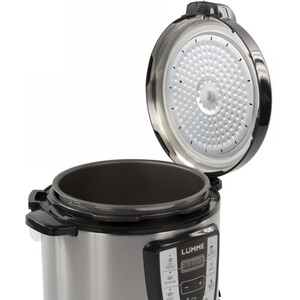 Мультиварка-скороварка LUMME LU-1450 черный жемчуг 900W ЧАША-5L антипригарное покрытие 20 программ (6автоматических, 14ручных) LED дисплей Приготовление под давлением ШЕФ Отсрочка старта 24ч Подогрев отключение подогрева МУЛЬТИПОВАР