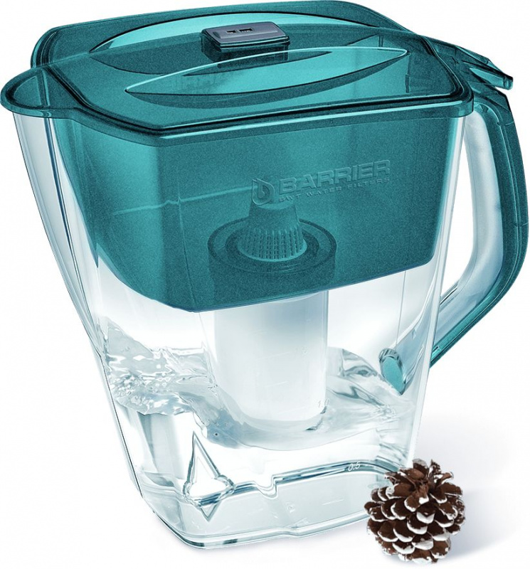 Кувшин Барьер Гранд Нео жемчужный/бирюзовый 4.2л.