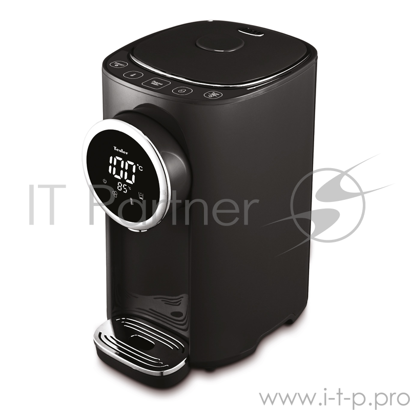 Термопот TESLER TP-5005, 5 литров, 1200Вт, быстрое кипячение/охлаждение, корпус - пластик/нерж. сталь, колба - нерж. сталь, черный/нерж. сталь
