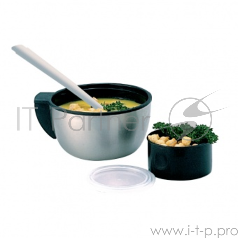 Термос с широким горлом Tiger MCW-P071 Stainless, 0.7 л (нержавеющая сталь, цвет стальной, горловина 6 см, крышка-кружка, емкость для соусов, ложка, с