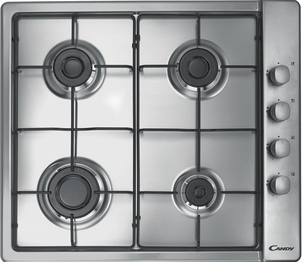 Газовая варочная панель CANDY CLG 64 SPXMX 60 см. Газ-контроль. Автоматич. электроподжиг. 4 конфорки: быстрая, 2-е полубыстрые и вспомогательная. 2 эмалированных решетки. Цельноштампованная поверхность. Комплект форсунорк для балонного газа. Мощность